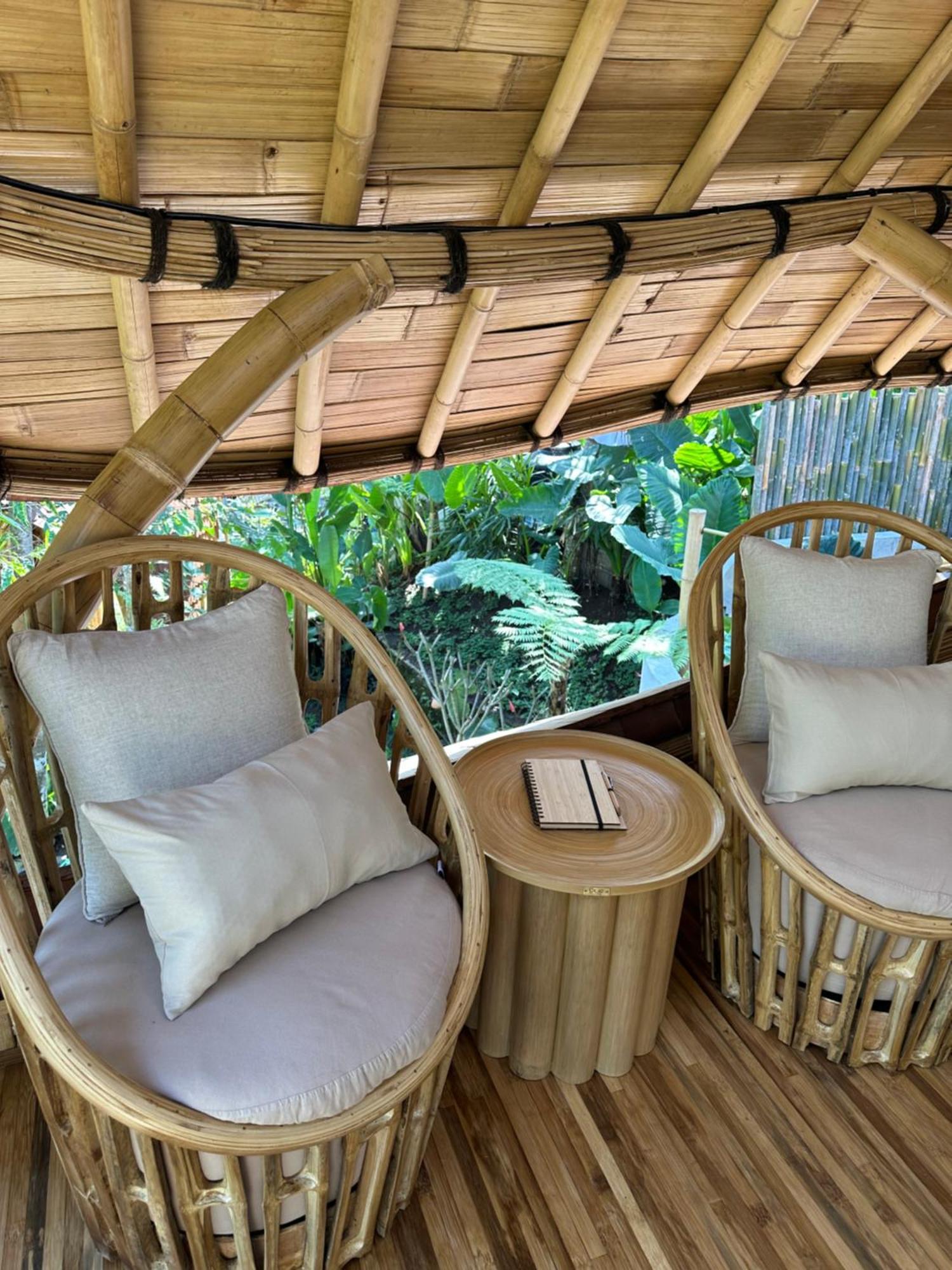 Villa Wahem Eco Bamboo - Magical Bamboo House Ubud Exterior foto