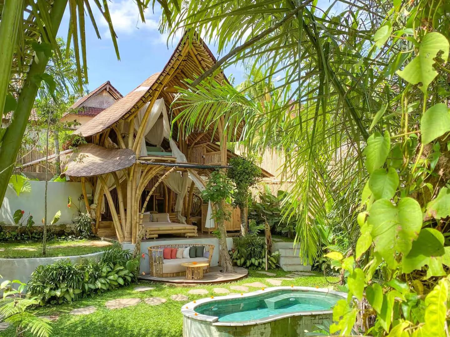 Villa Wahem Eco Bamboo - Magical Bamboo House Ubud Exterior foto